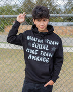 Greater Than Equal Hoodie | Black
