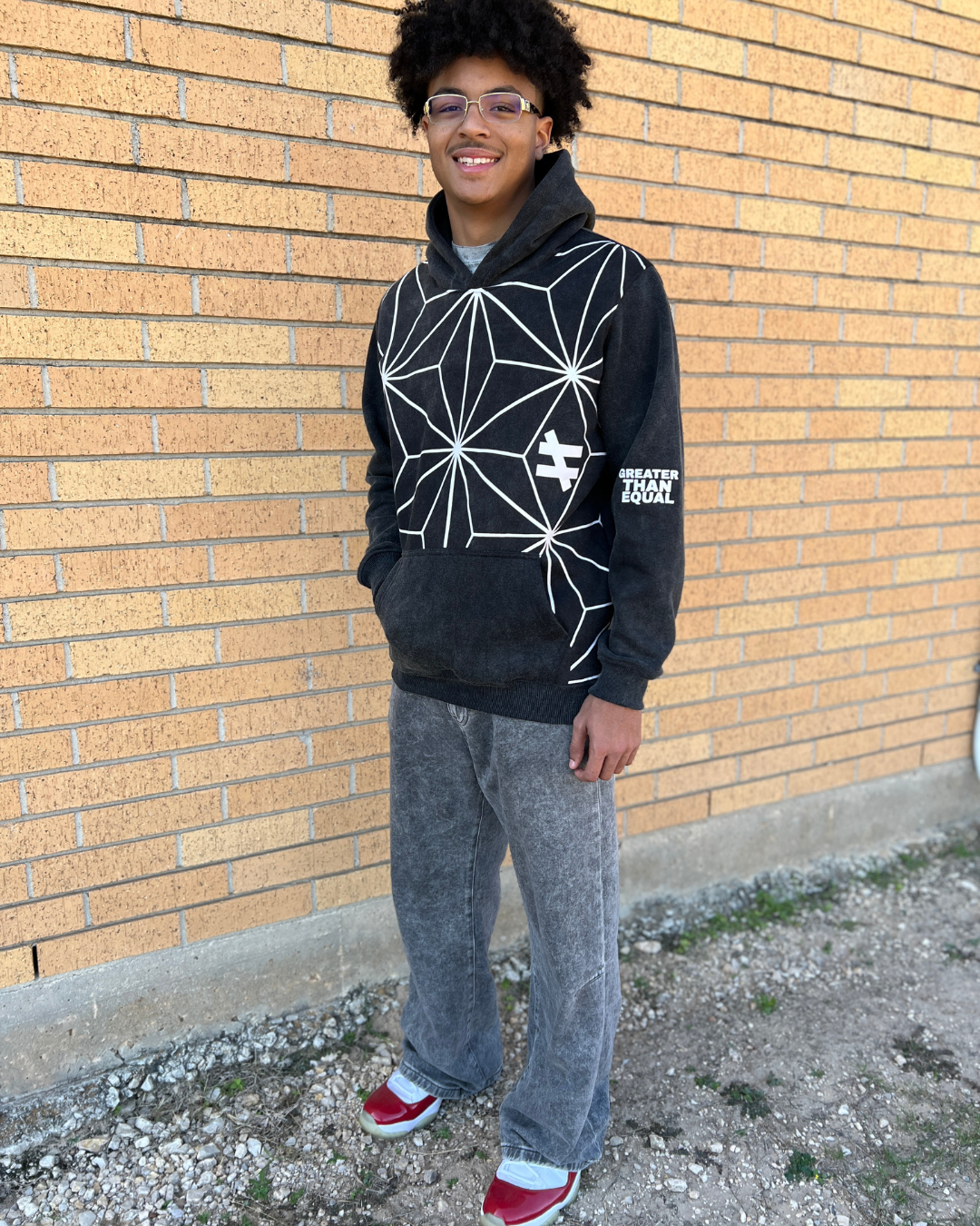 Young + Bold Hoodie | Acid Wash