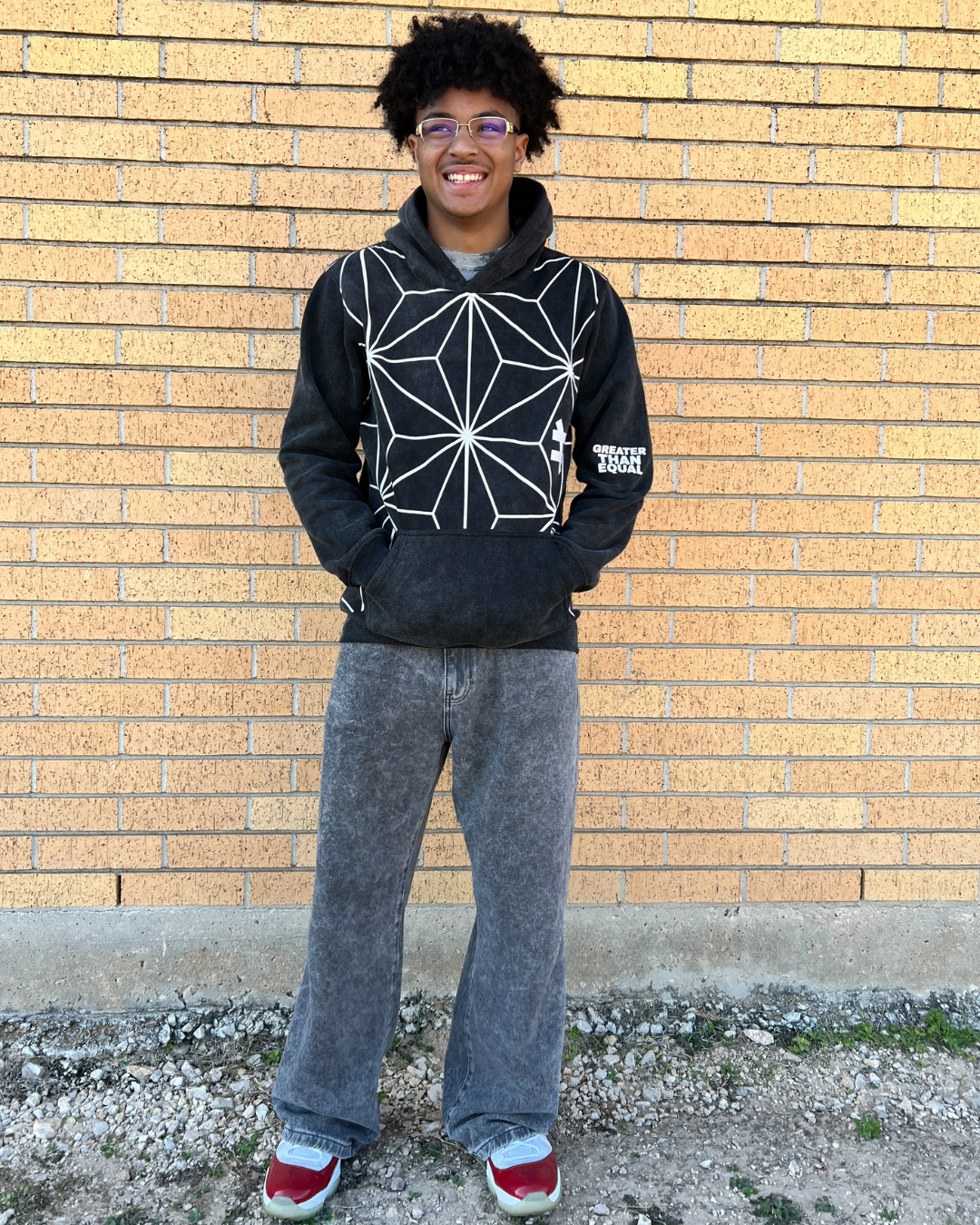 Young + Bold Hoodie | Acid Wash