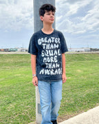 Greater Than Equal | Distressed Black