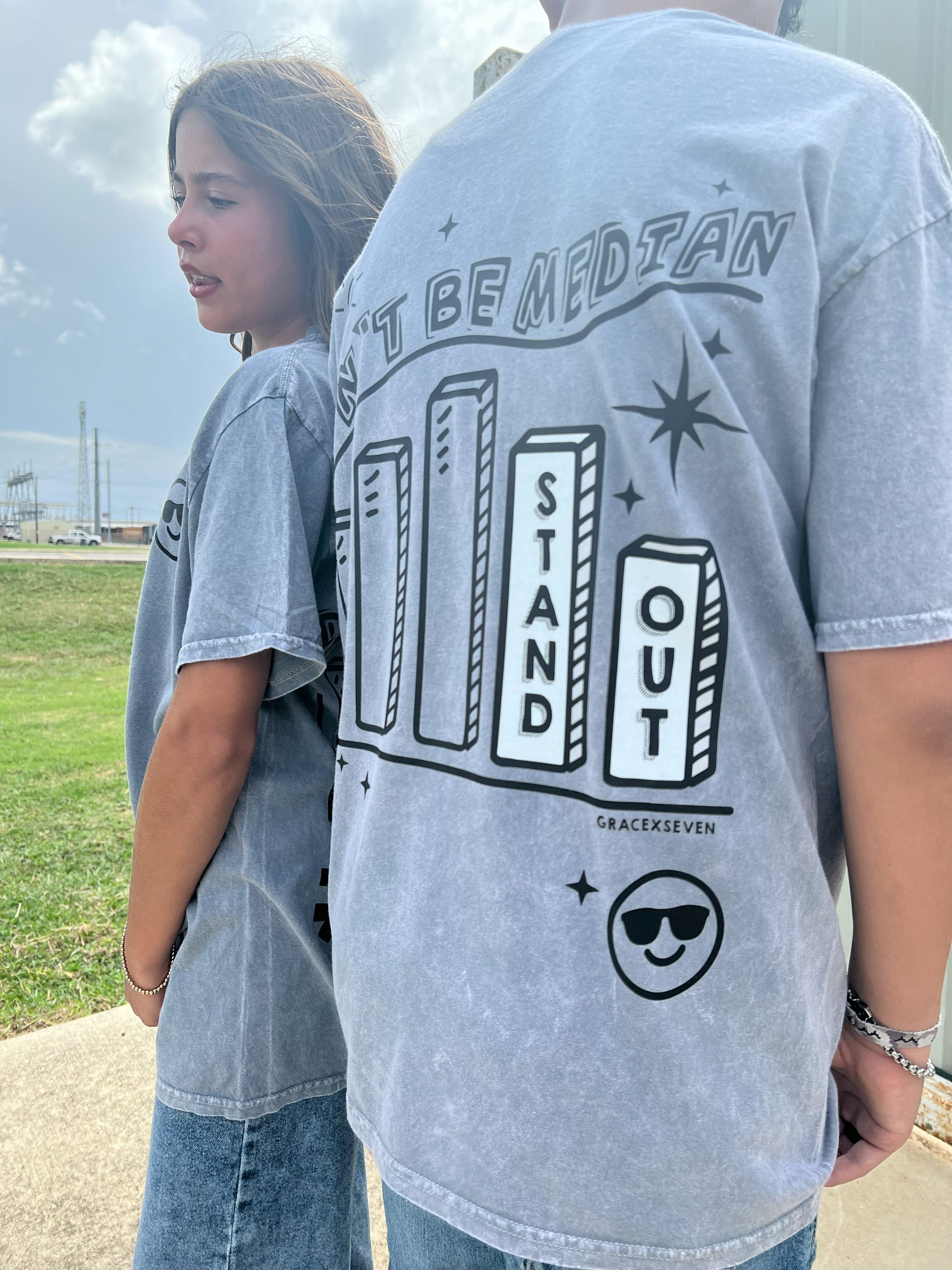 Don't Be Median | Distressed Gray