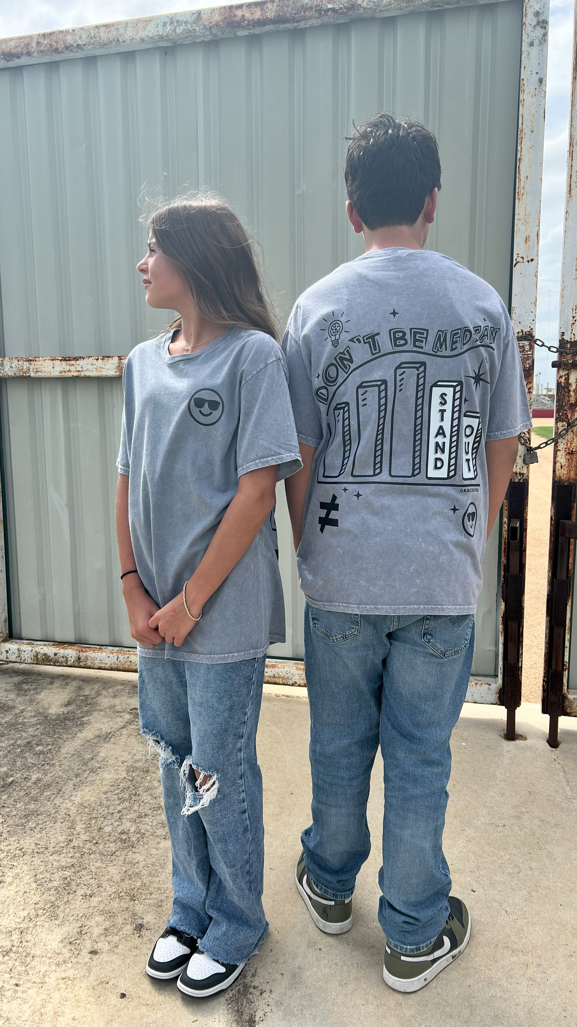 Don't Be Median | Distressed Gray