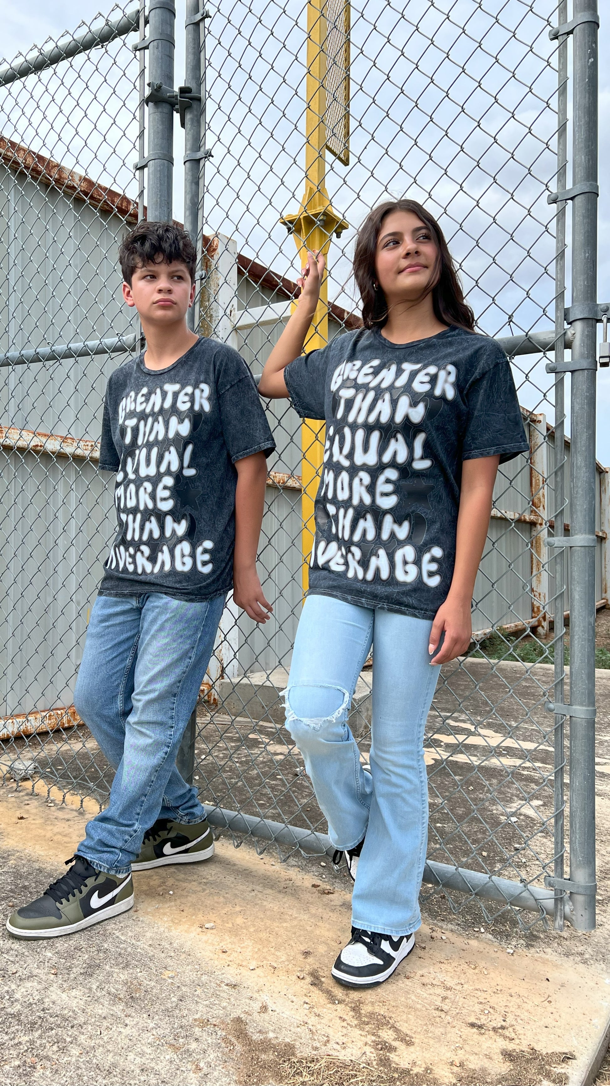 Greater Than Equal | Distressed Black