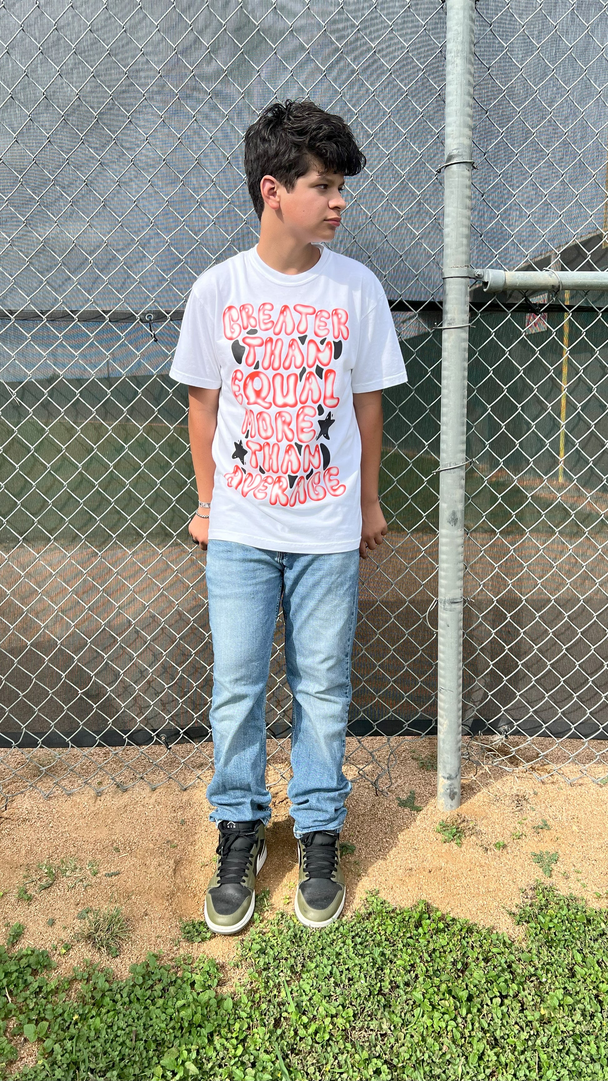 Greater Than Equal | White