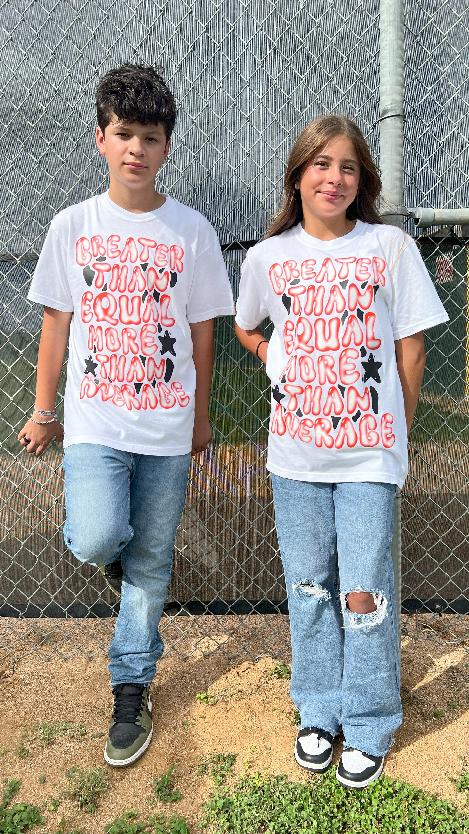 Greater Than Equal | White